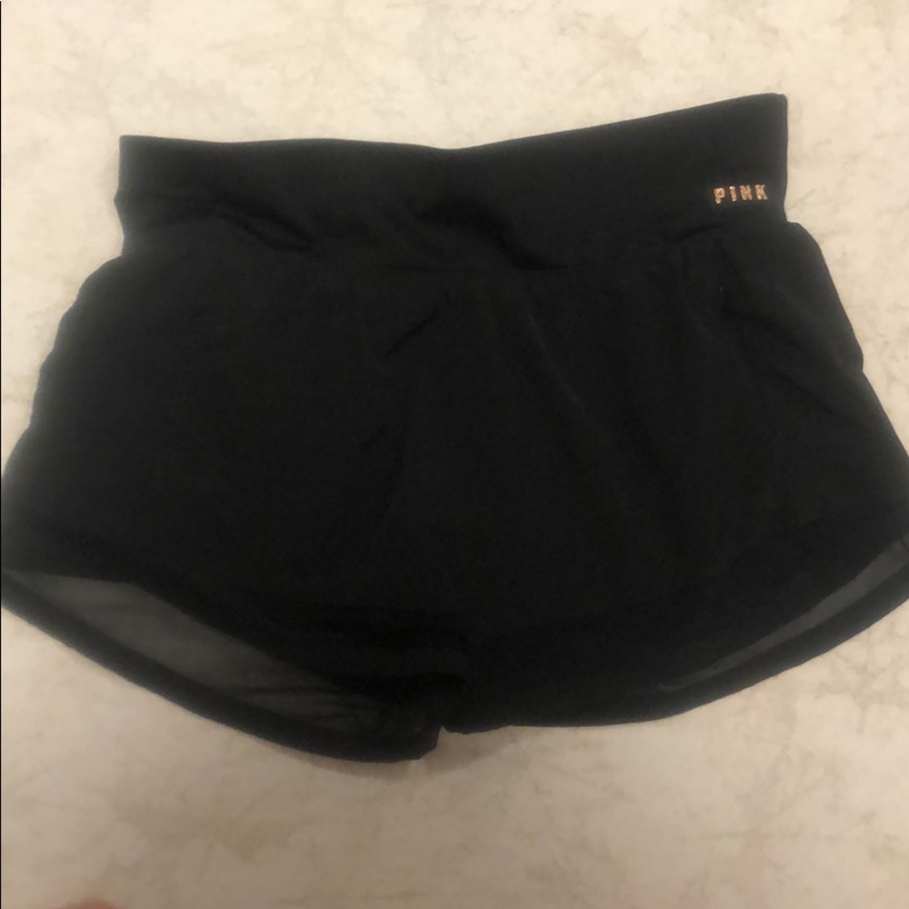 Victoria’s Secret Pink mesh hem shorts